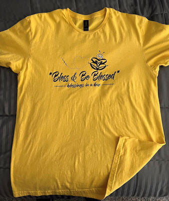 Blessed Logo Tshirt in Yellow